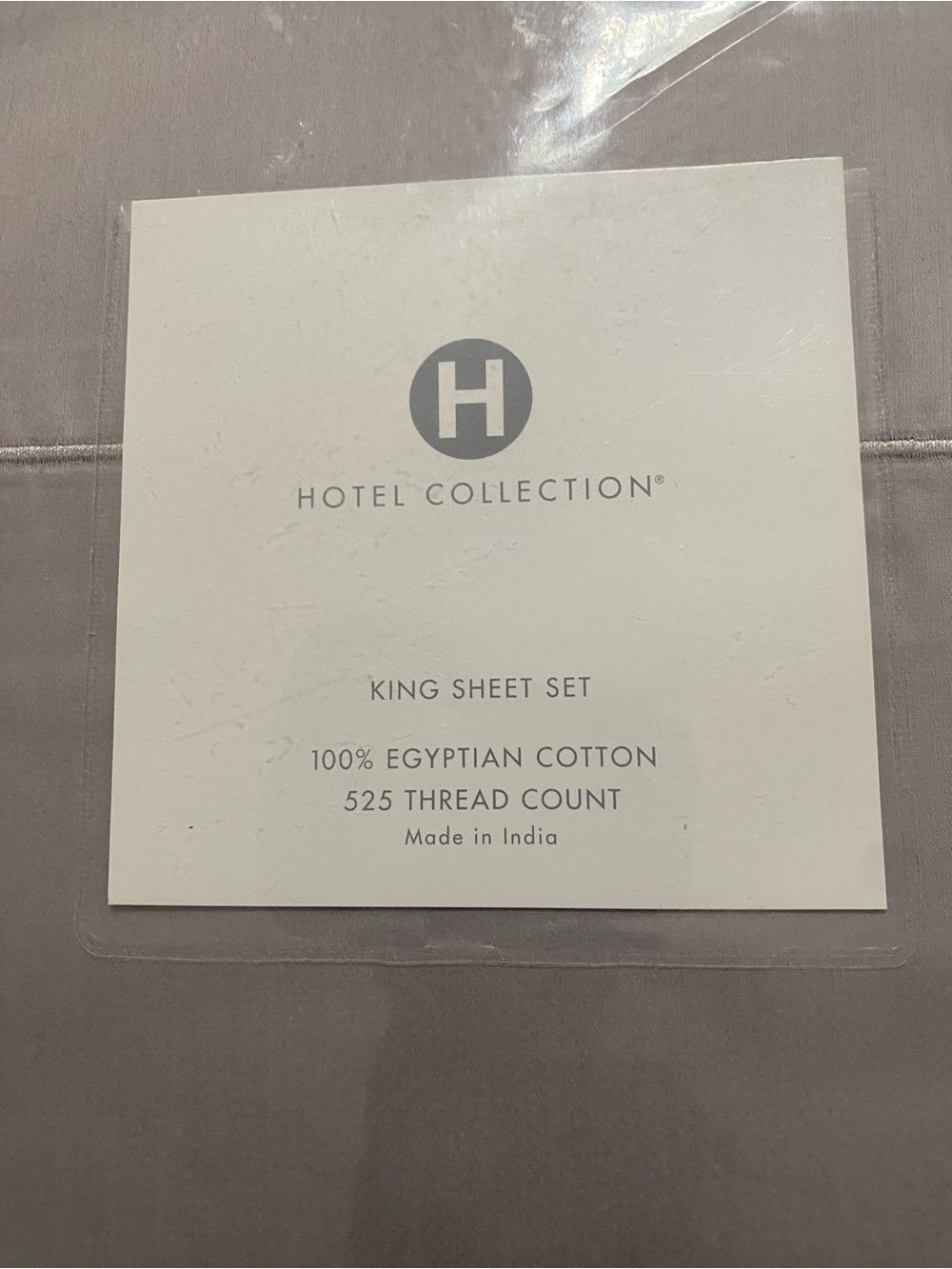 Hotel Collection King Sheet Set - Gray